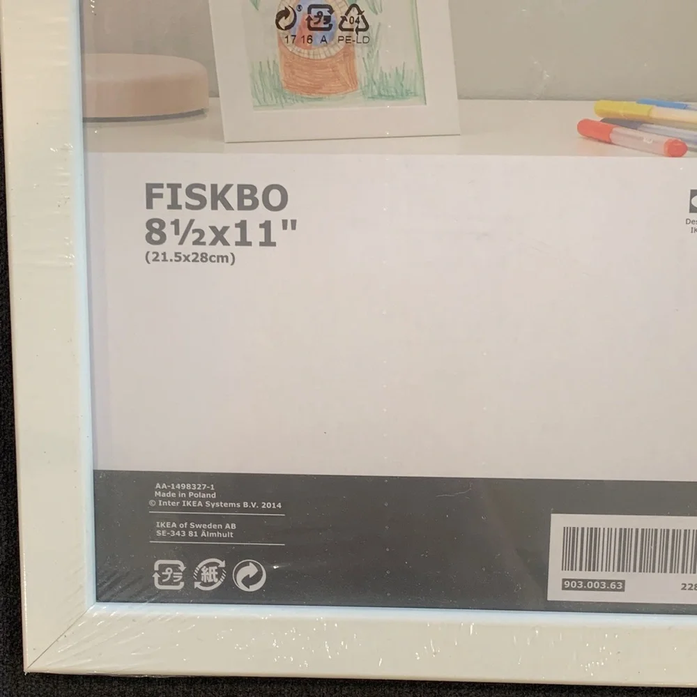 NWT Set of 4 IKEA FISKBO White Picture Frames White